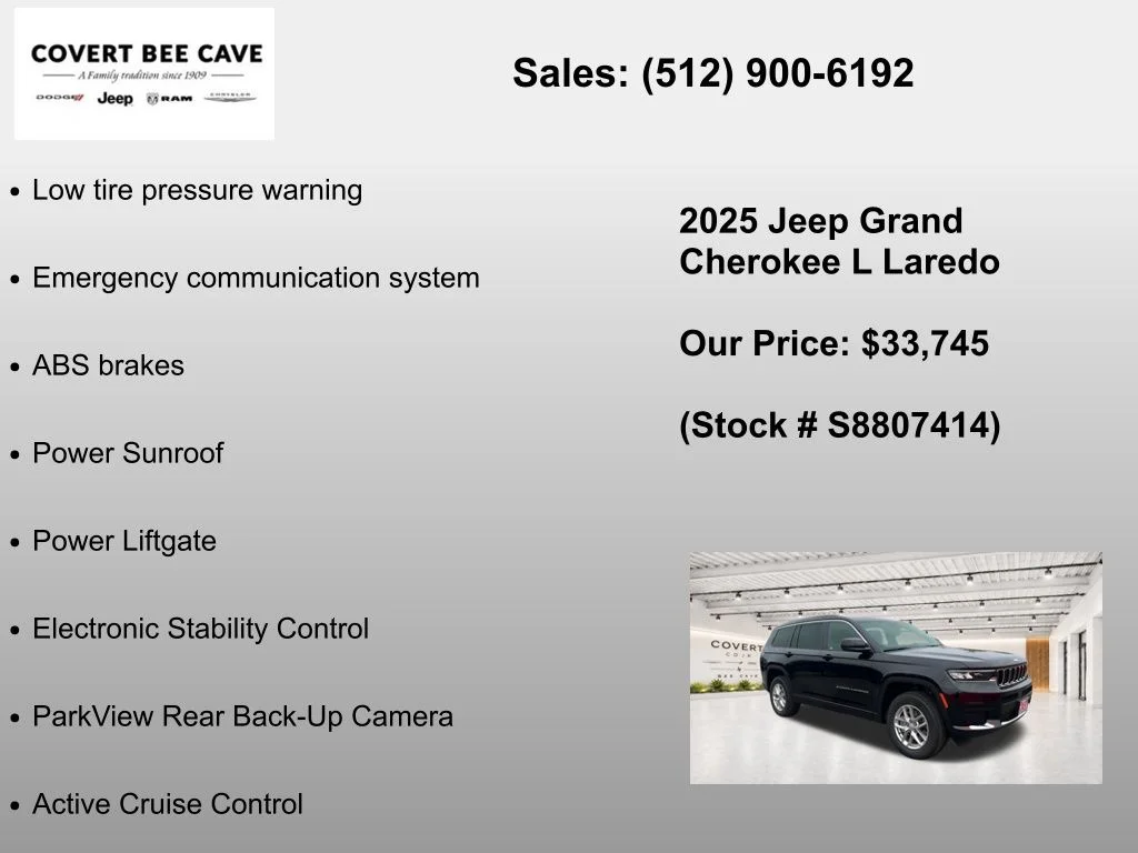 New 2025 Diamond Black Crystal Pearl-Coat Exterior Paint Jeep Laredo image 19