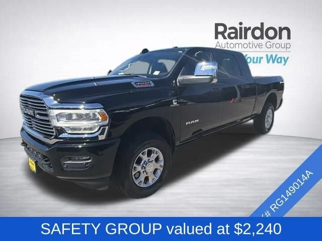 Used 2024 Diamond Black Crystal Pearlcoat Ram Laramie image 3