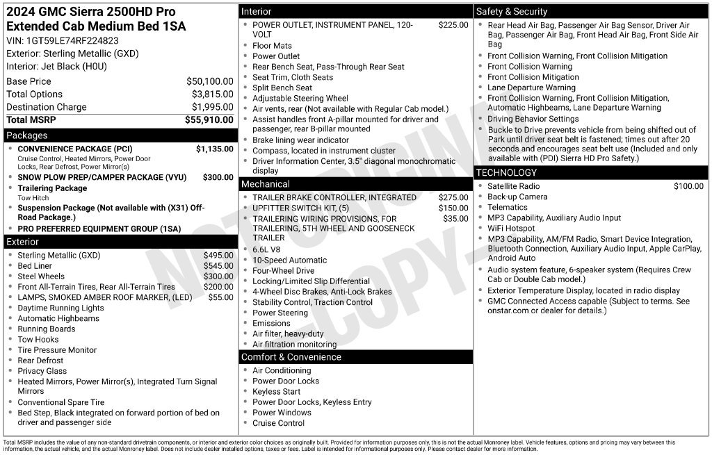 Used 2024 Silver GMC Pro image 6