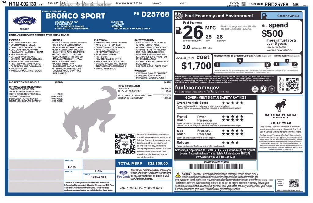 Certified Used 2023 Area 51 Ford Big Bend image 6