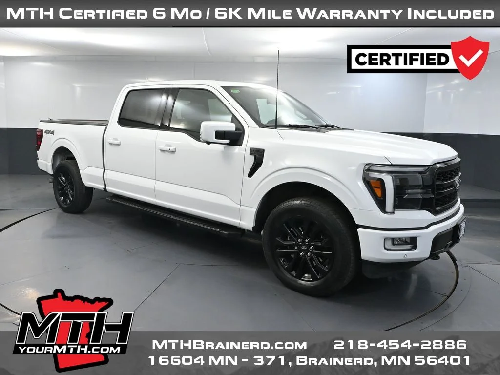 Certified Used 2024 White Ford Lariat image 1