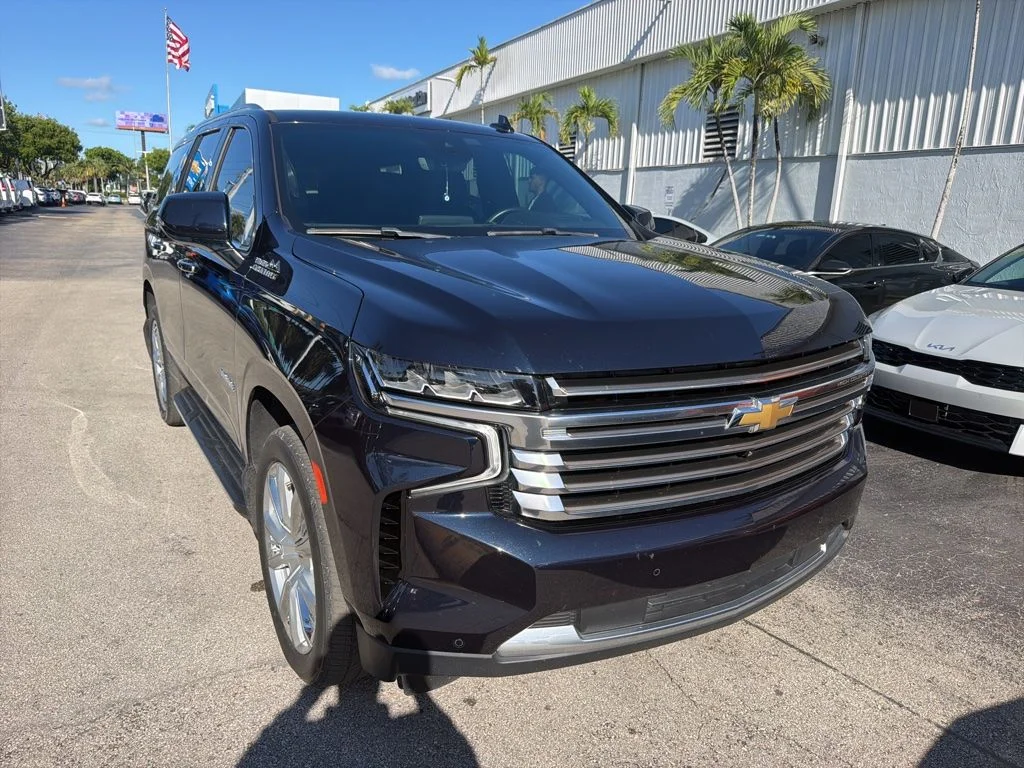 Used 2023 Midnight Blue Metallic Chevrolet High Country image 1