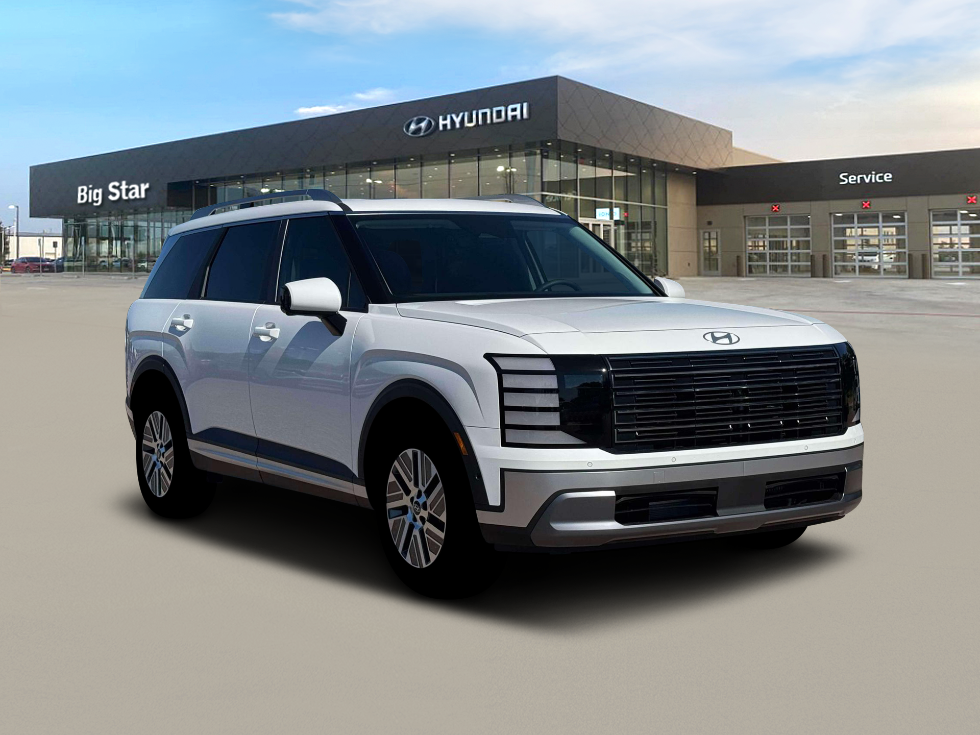 New 2026 Creamy White Pearl Hyundai Blue SEL Premium 7P image 28