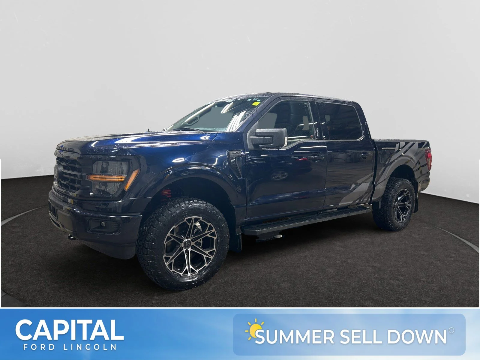 New 2026 Antimatter Blue Metallic Ford XLT* w/level kit, rims & tires image 1