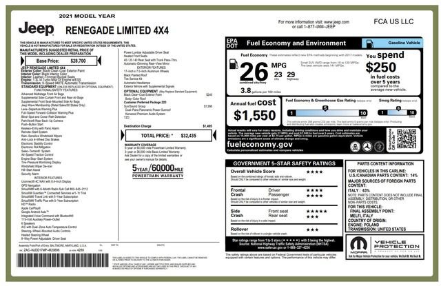 Used 2021 Black Jeep Limited image 3