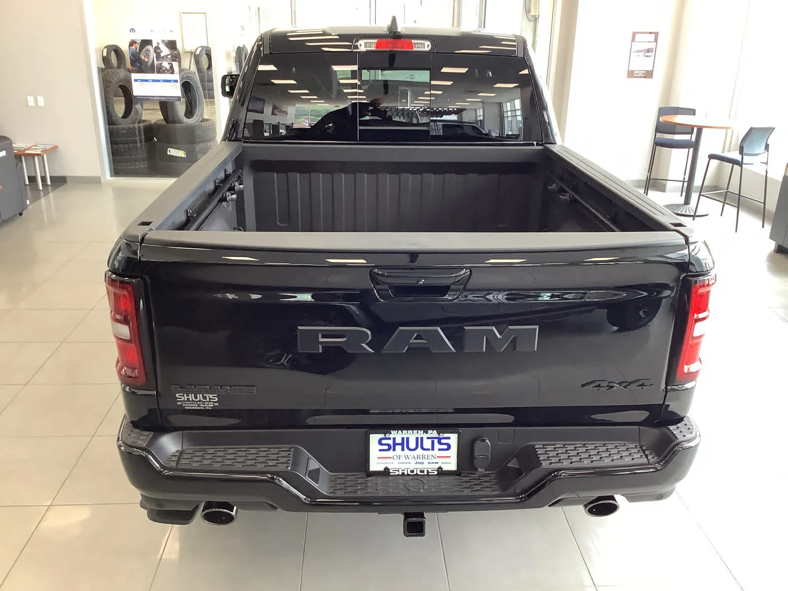New 2026 Diamond Black Crystal Pearlcoat Ram Laramie image 3