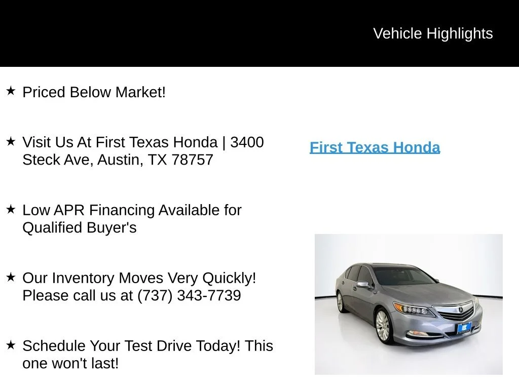 Used 2014 Silver Acura Base image 9