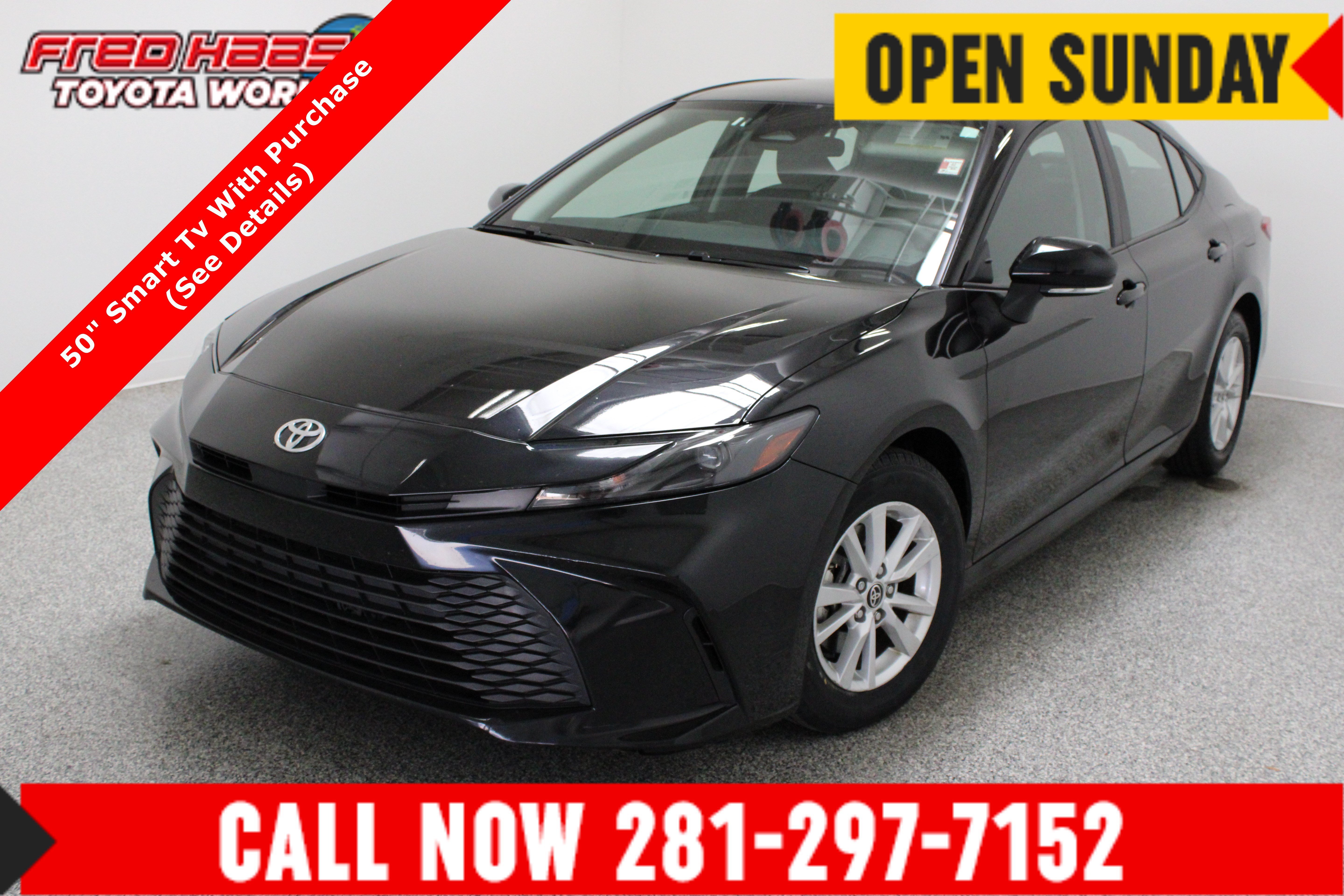 Used 2025 Black Toyota LE image 1