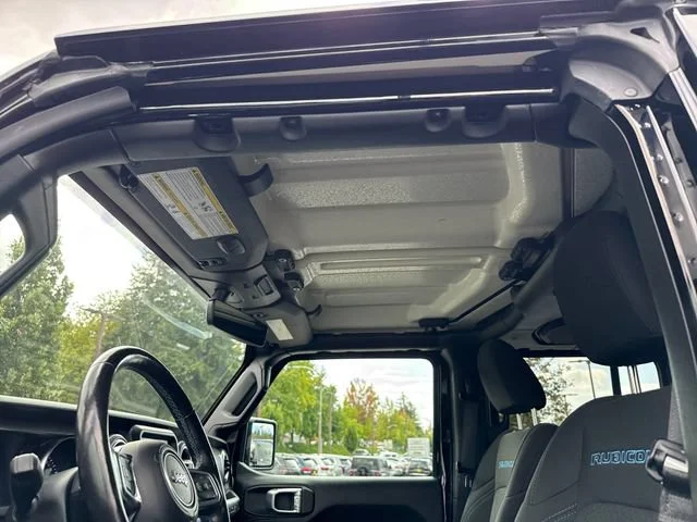 Used 2021 Black Clearcoat Jeep Unlimited Rubicon 4xe image 27