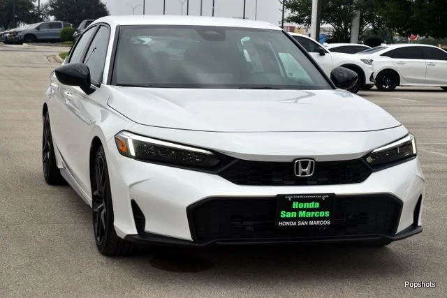New 2026 Platinum White Pearl Honda FWD Sport image 2
