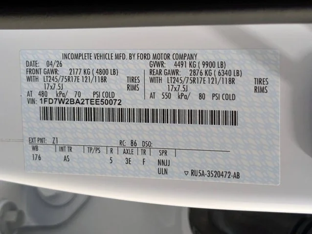 New 2026 Oxford White Ford F-250® XL image 63
