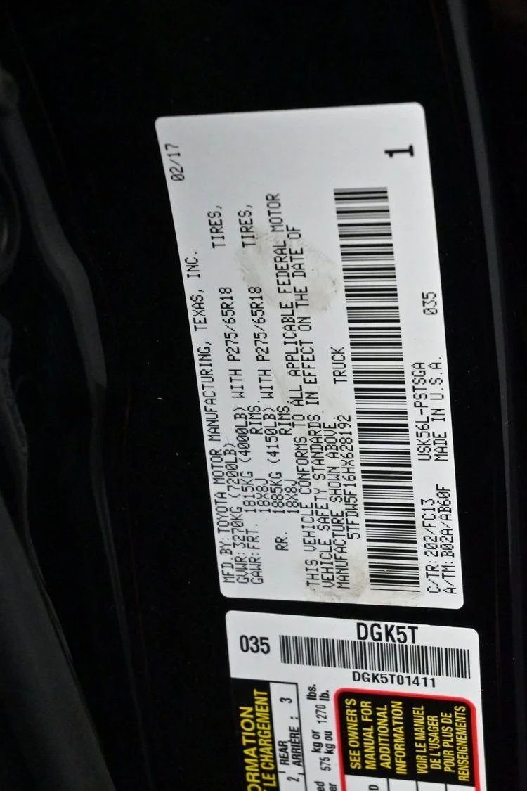 Used 2017 Black Toyota SR5 image 34