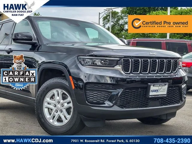 Certified Used 2023 Black Jeep Laredo image 2