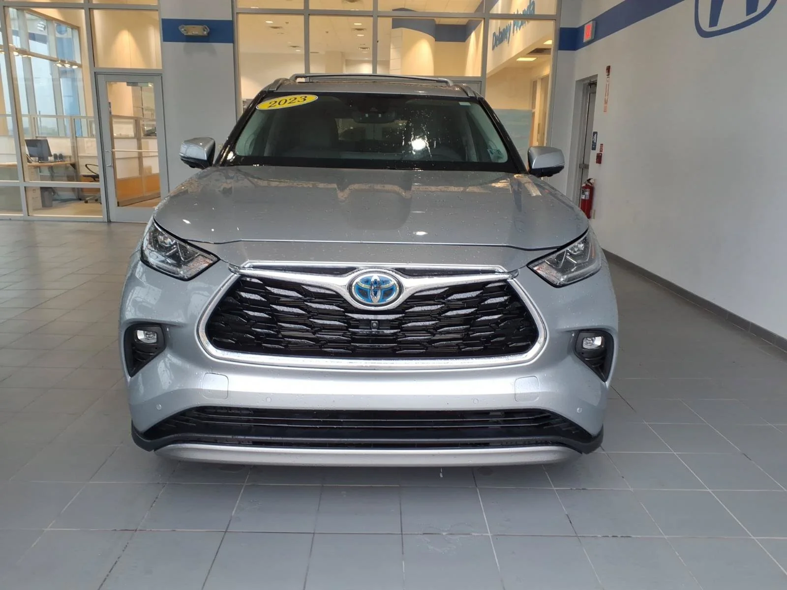Used 2023 Celestial Silver Metallic Toyota Hybrid Platinum image 2