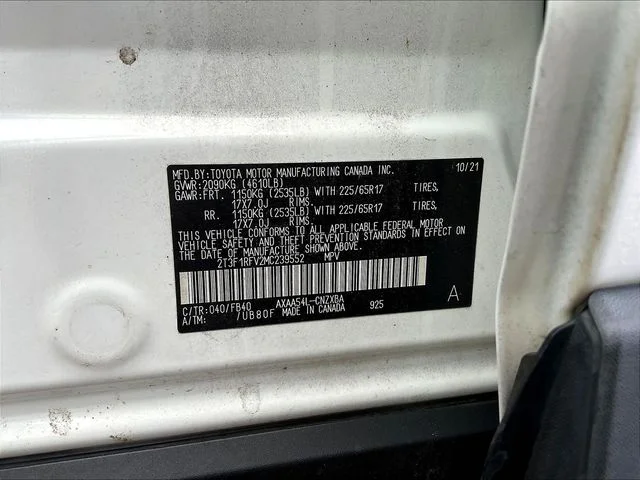 Used 2021 White Toyota LE image 9