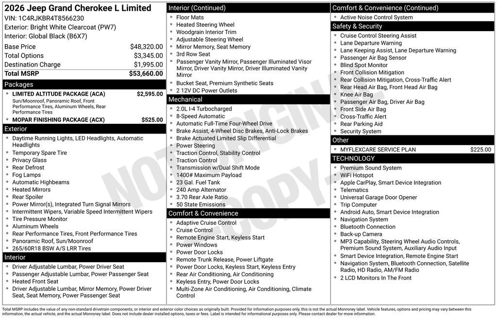 New 2026 Bright White Clear-Coat Exterior Paint Jeep Limited image 24