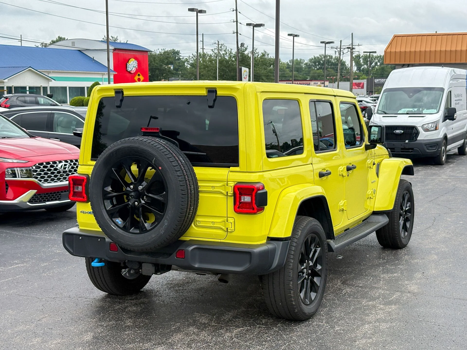 Used 2023 Yellow Jeep Sahara 4xe image 17