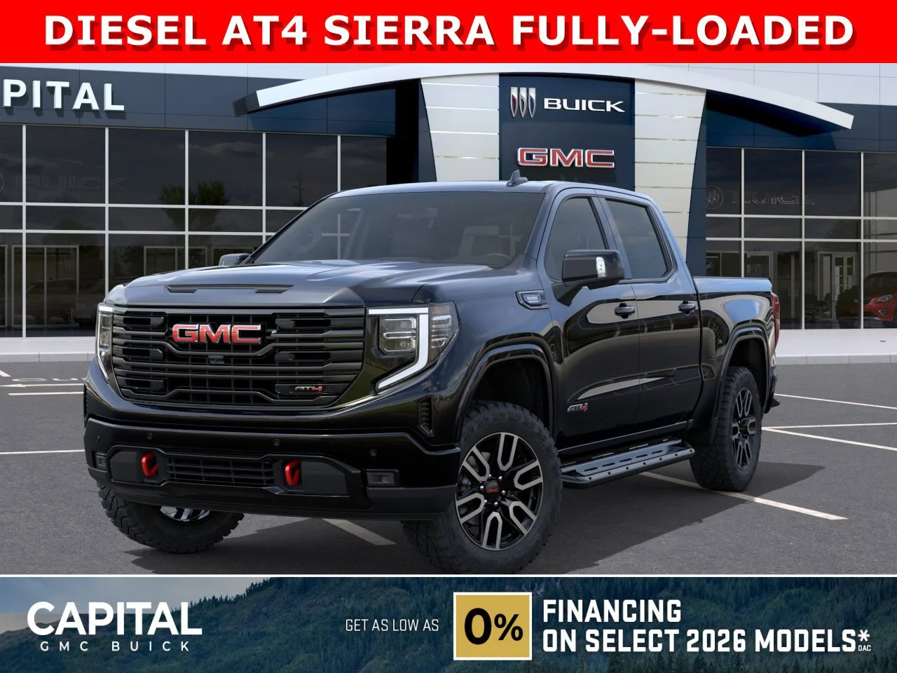 New 2026 ONYX BLACK GMC AT4 image 1