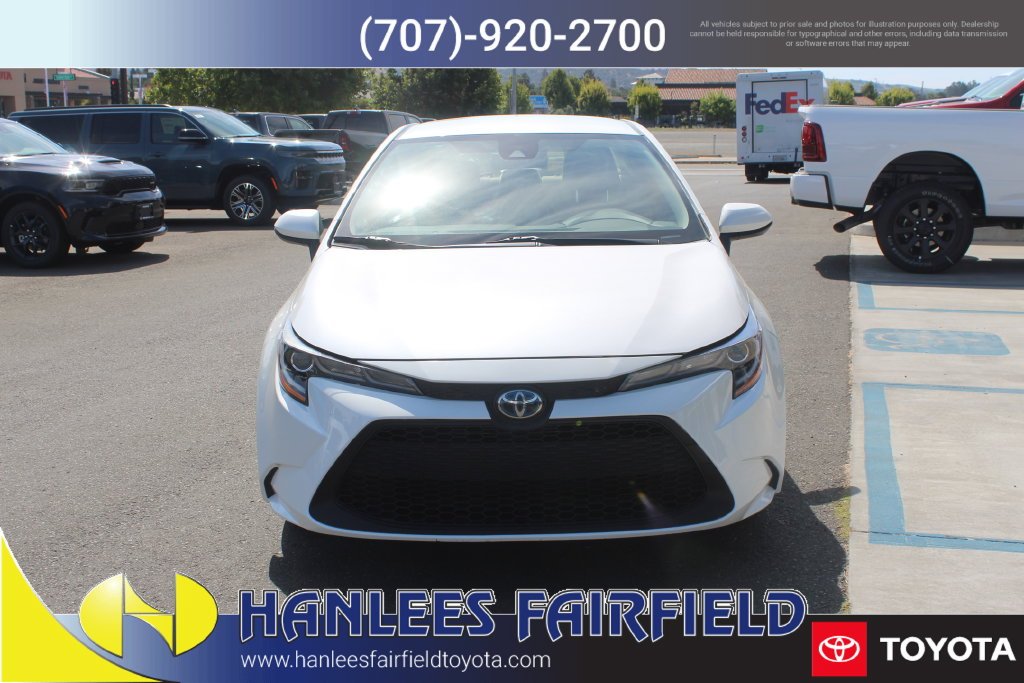 Used 2021 White Toyota LE image 4