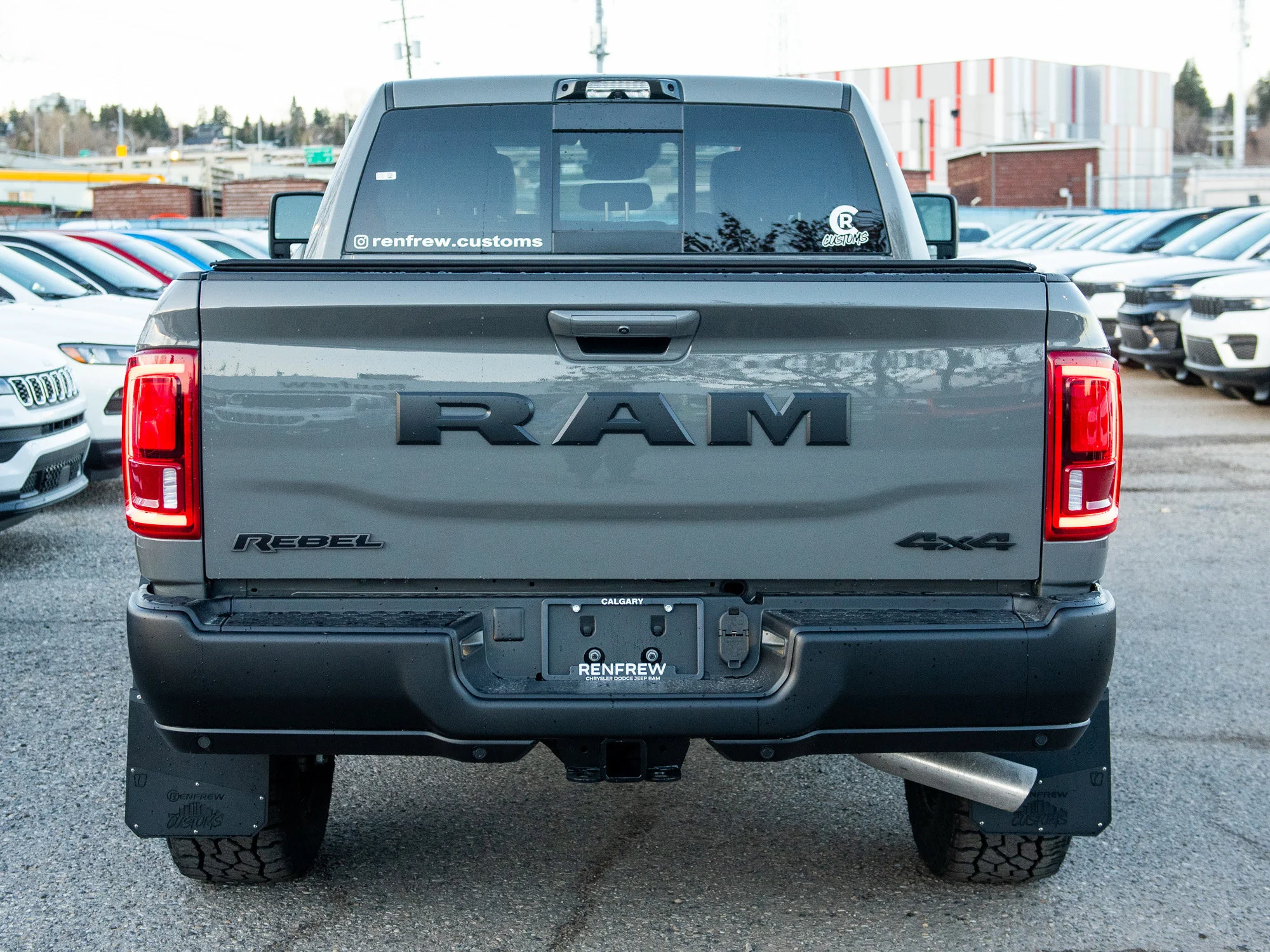 Used 2026 Grey RAM Rebel*, 2 Inch Lift, 35 Inch Tires, Winch, Trigger Industries MudFlaps image 6