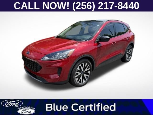 Certified Used 2020 Rapid Red Metallic Tinted Clearcoat Ford SE Sport image 1