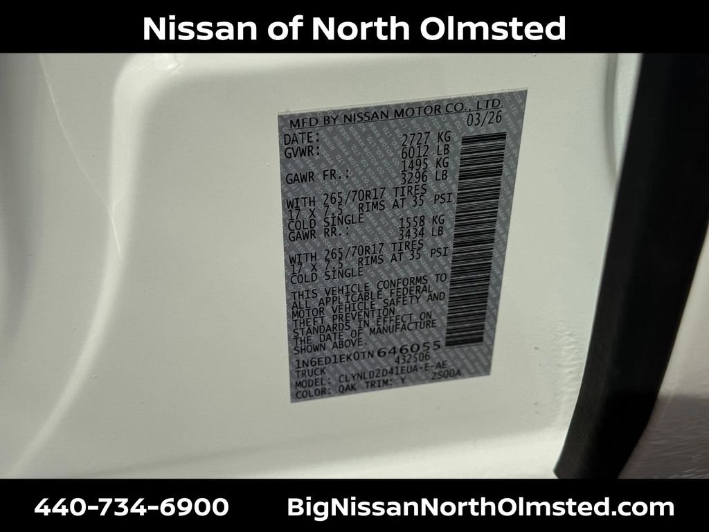 New 2026 Glacier White Nissan Crew Cab PRO-4X® image 21