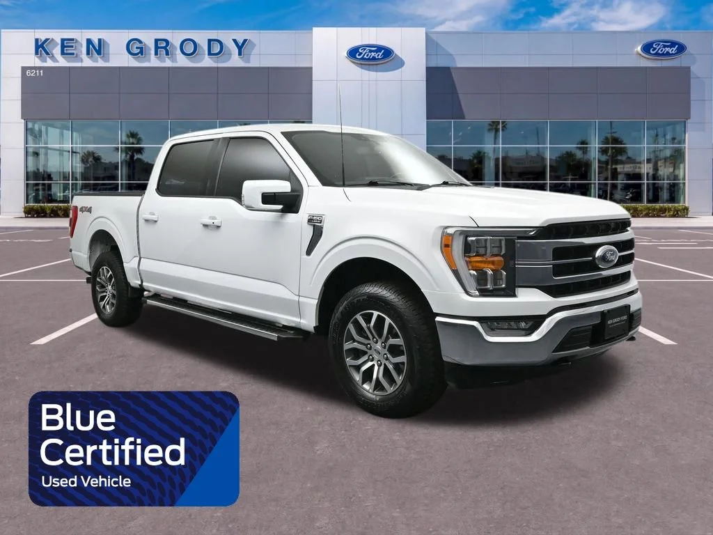 Certified Used 2022 White Ford Lariat image 1