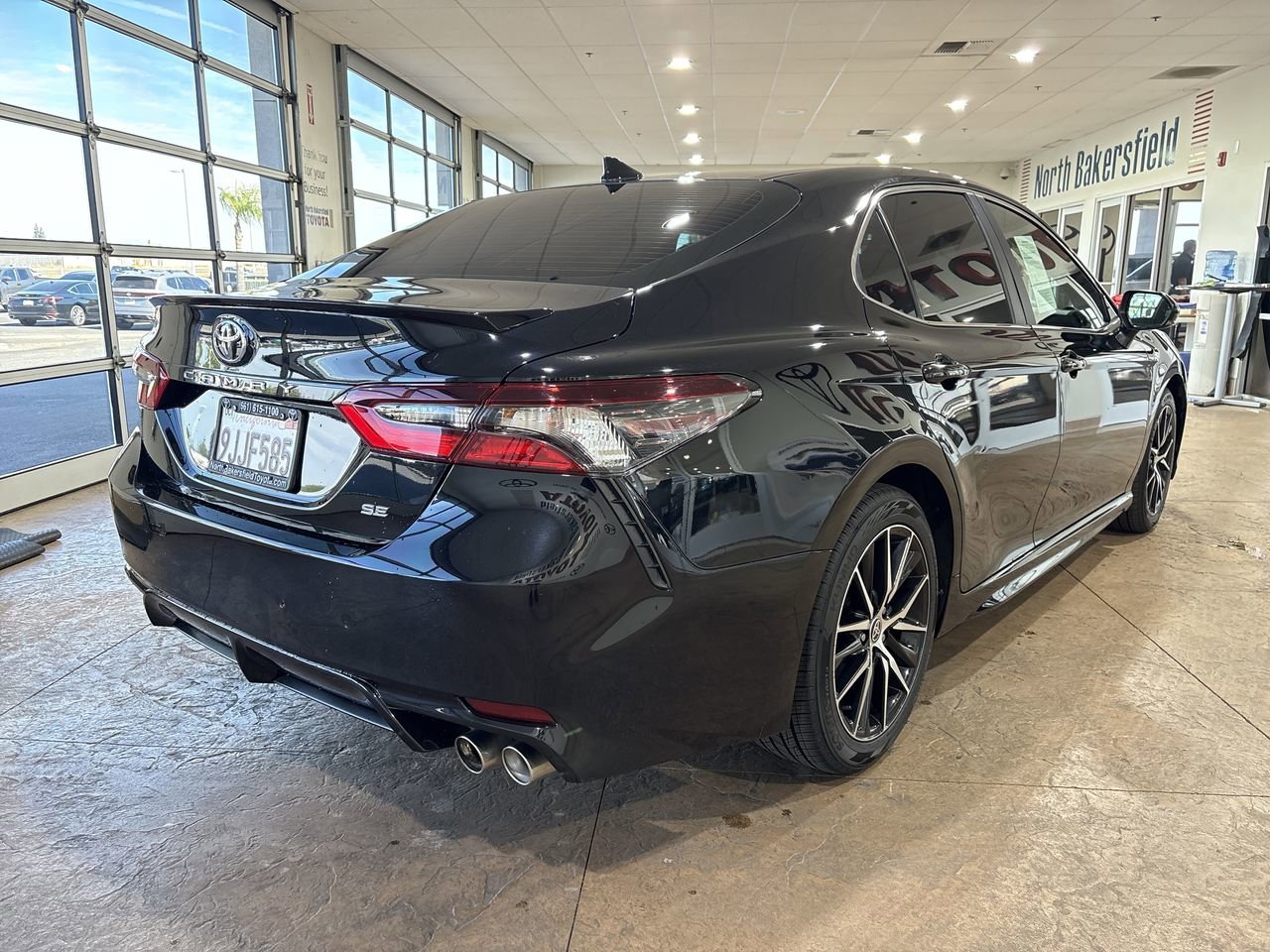 Certified Used 2024 Midnight Black Metallic Toyota SE image 2