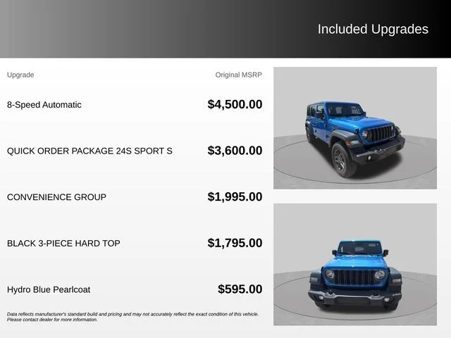 Certified Used 2025 Blue Jeep Sport S image 4