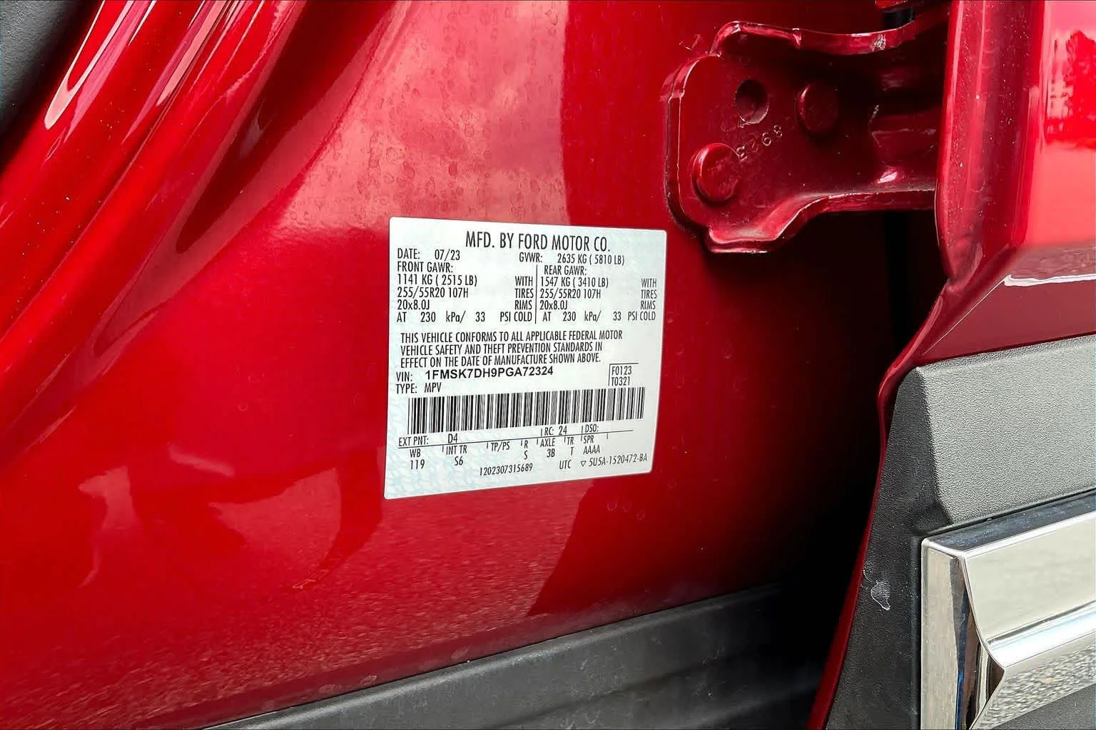 Used 2023 Rapid Red Metallic Tinted Clearcoat Ford XLT image 67