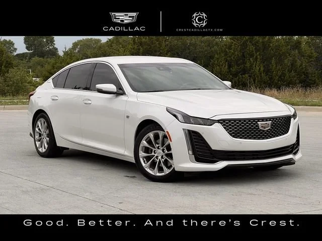 Used 2023 Crystal White Tricoat CADILLAC Premium Luxury image 1