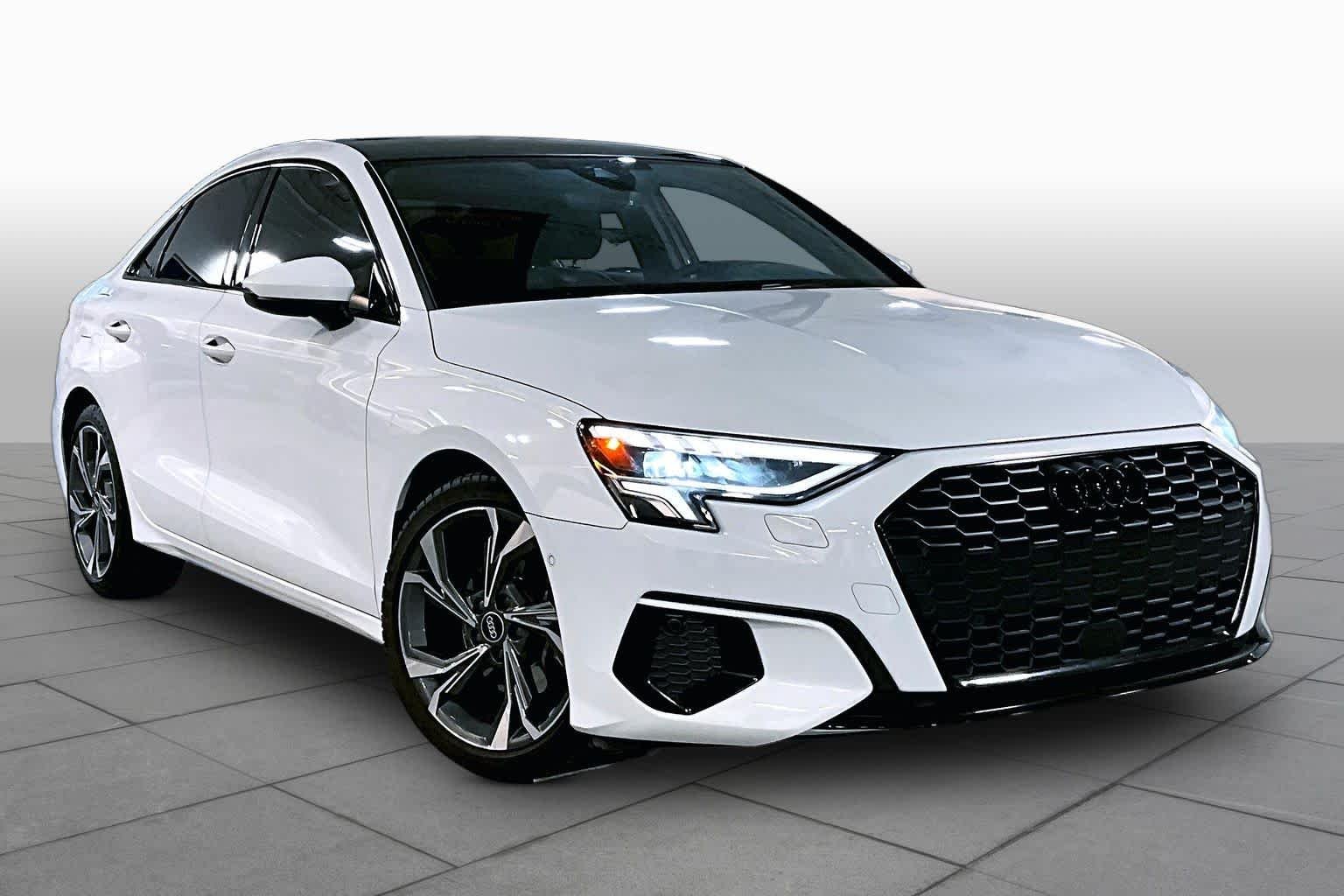 Used 2023 Glacier White Metallic Audi Premium Plus image 3