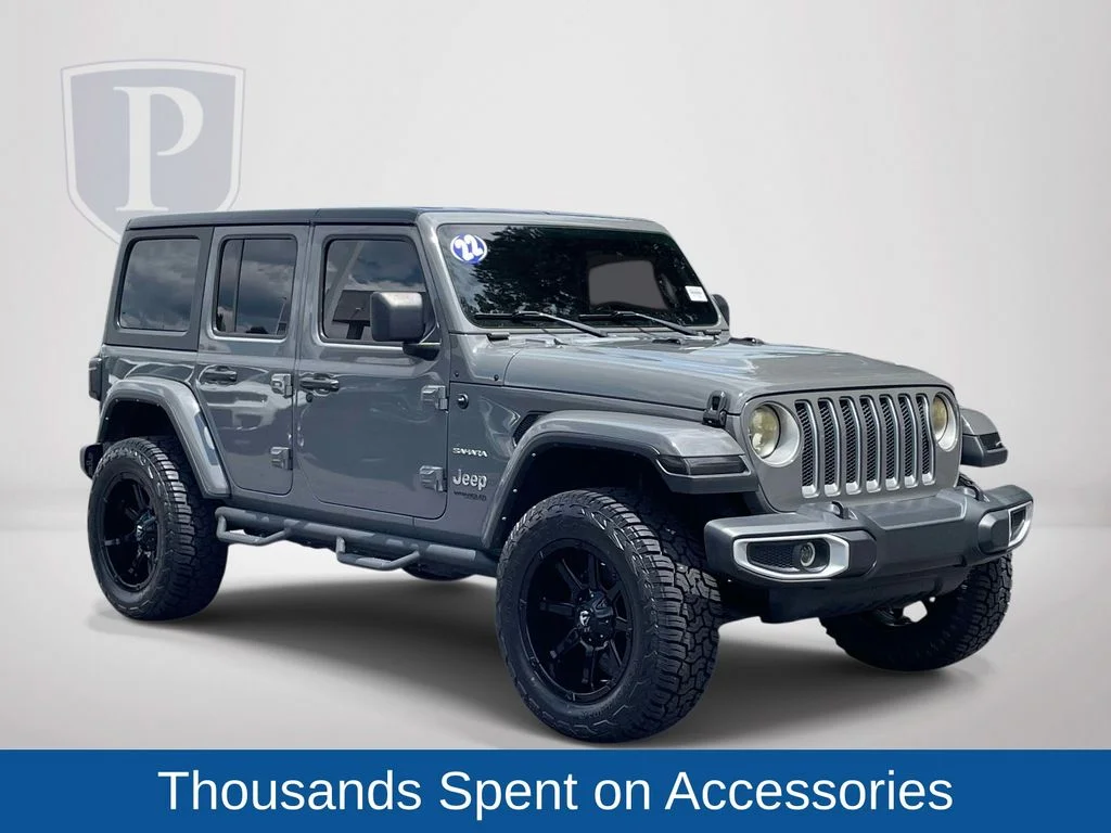 Used 2022 Gray Jeep Unlimited Sahara image 2