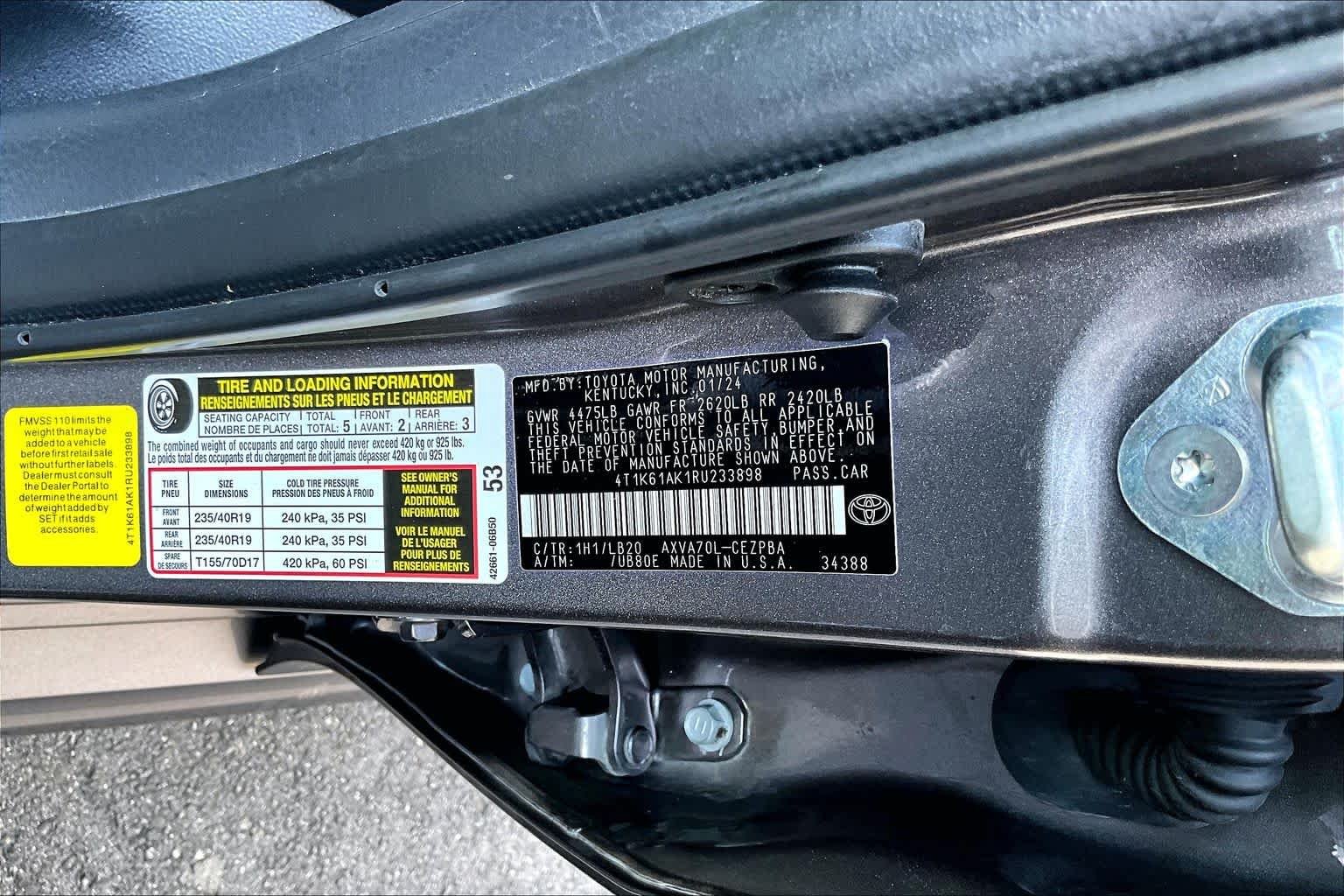 Used 2024 Predawn Gray Mica Toyota XSE image 34