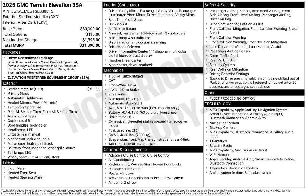 2025 GMC Terrain Elevation - Photo 39