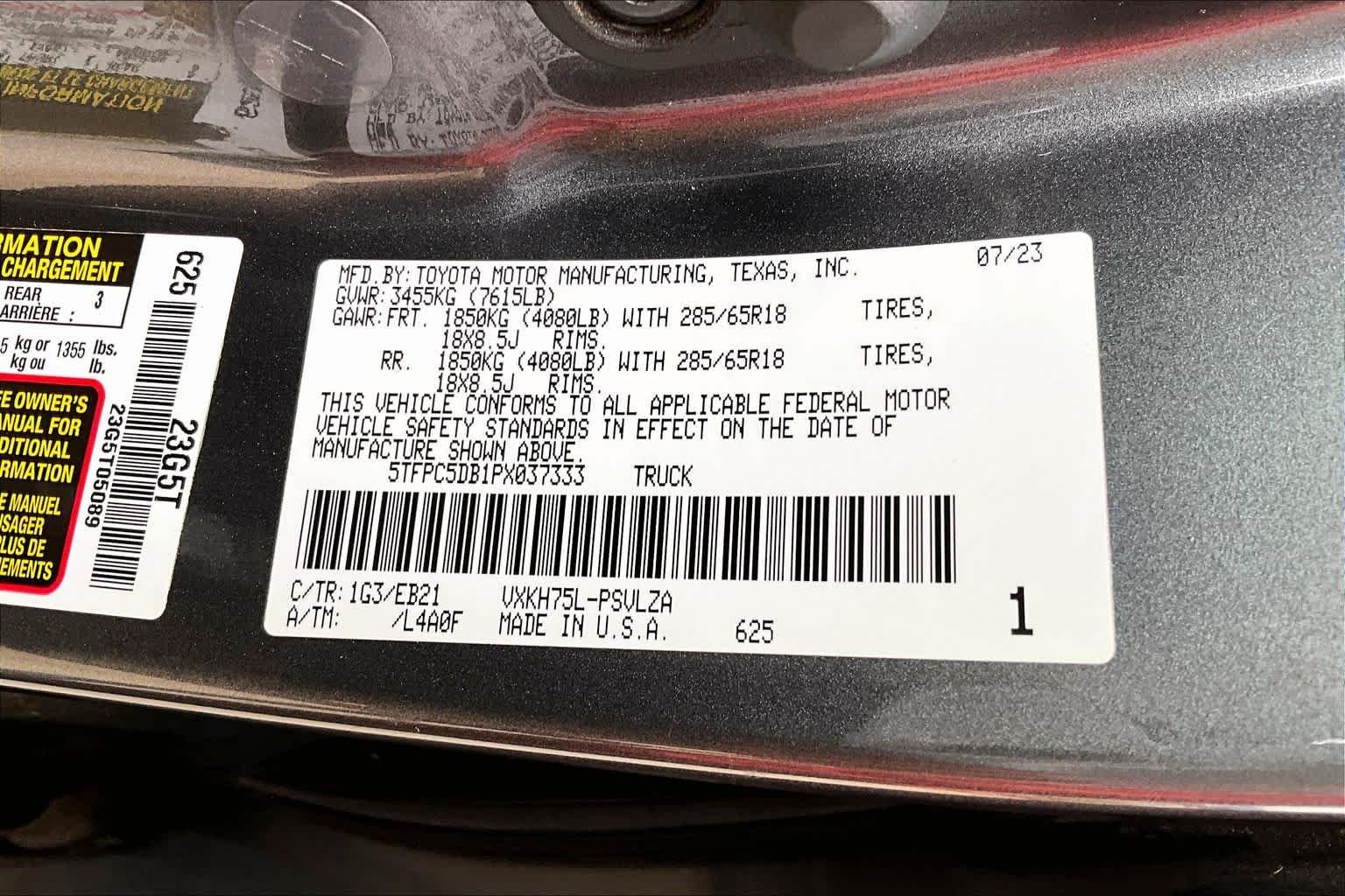 Used 2023 Magnetic Gray Metallic Toyota TRD Pro Hybrid image 35
