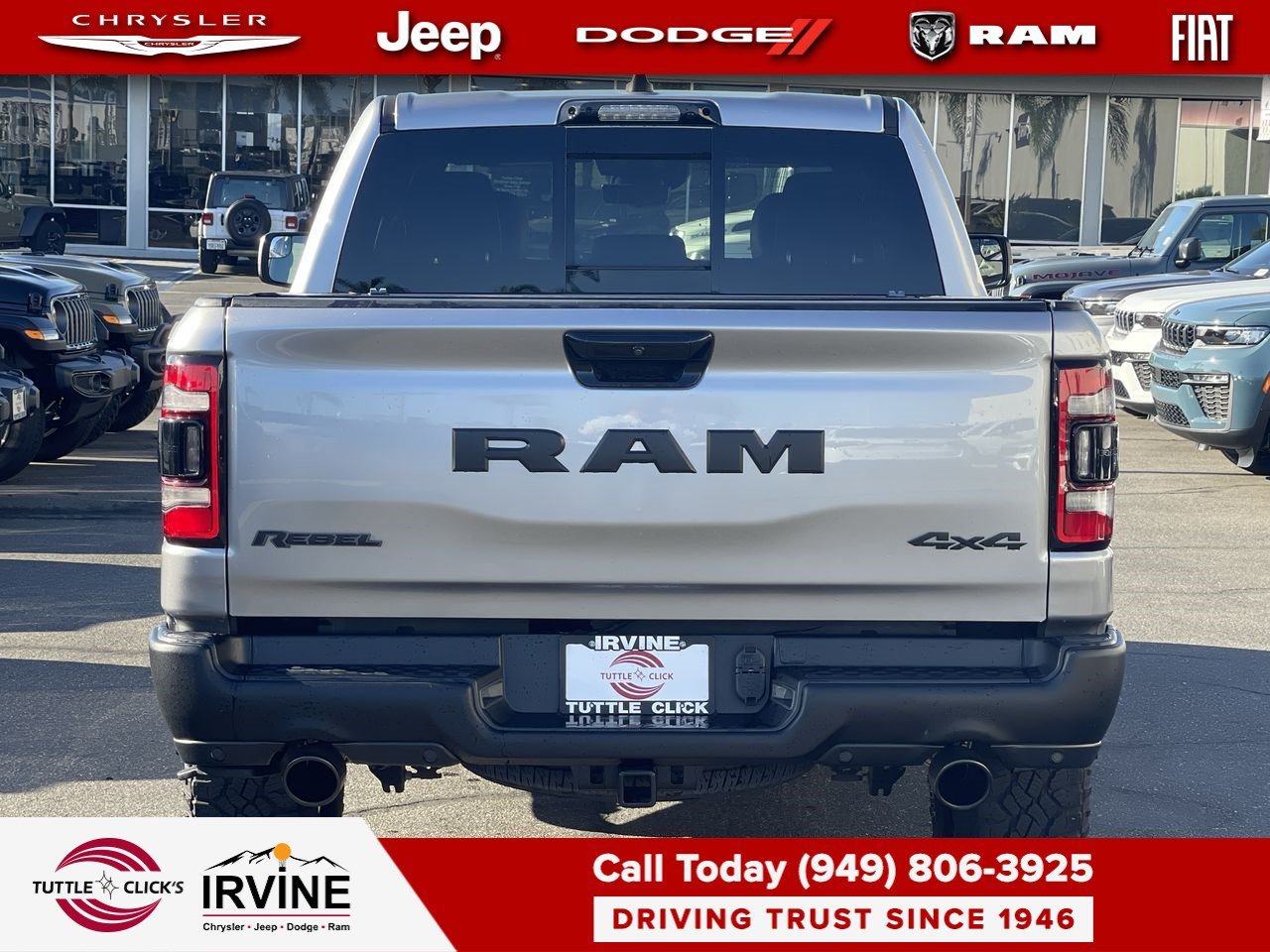 Used 2023 Billet Silver Metallic Clearcoat Ram Rebel image 4