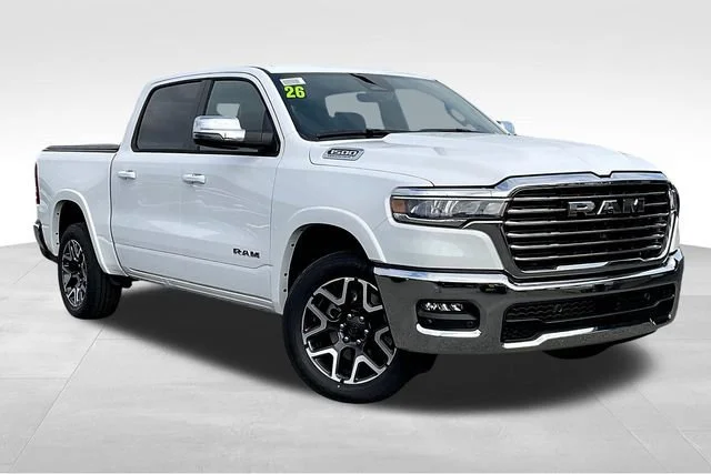 New 2026 Bright White Clear-Coat Exterior Paint RAM Laramie image 1