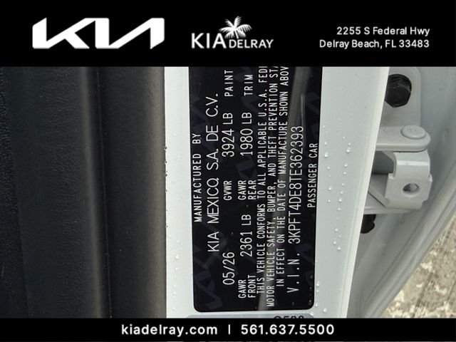 New 2026 Snow White Pearl Kia LXS image 30