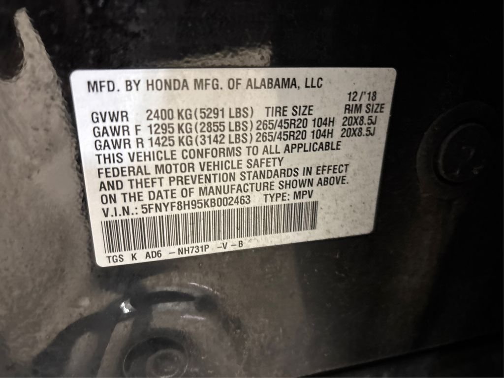 Used 2019 Black Honda Touring image 17