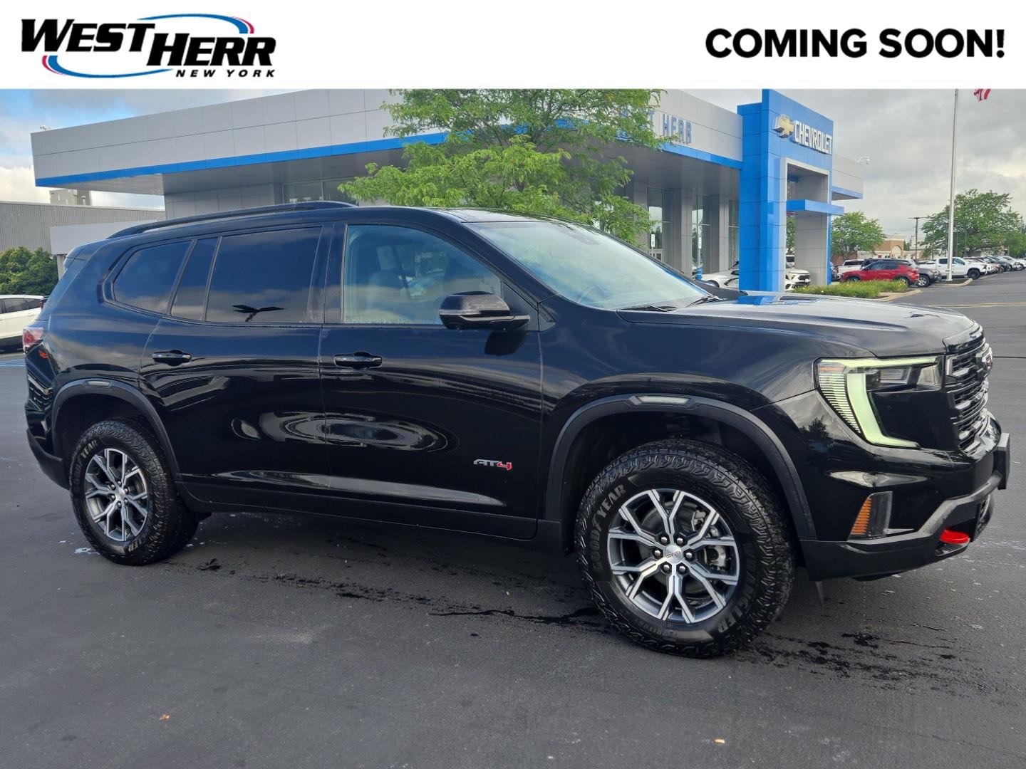 Used 2025 Ebony Twilight Metallic GMC AWD AT4 image 1