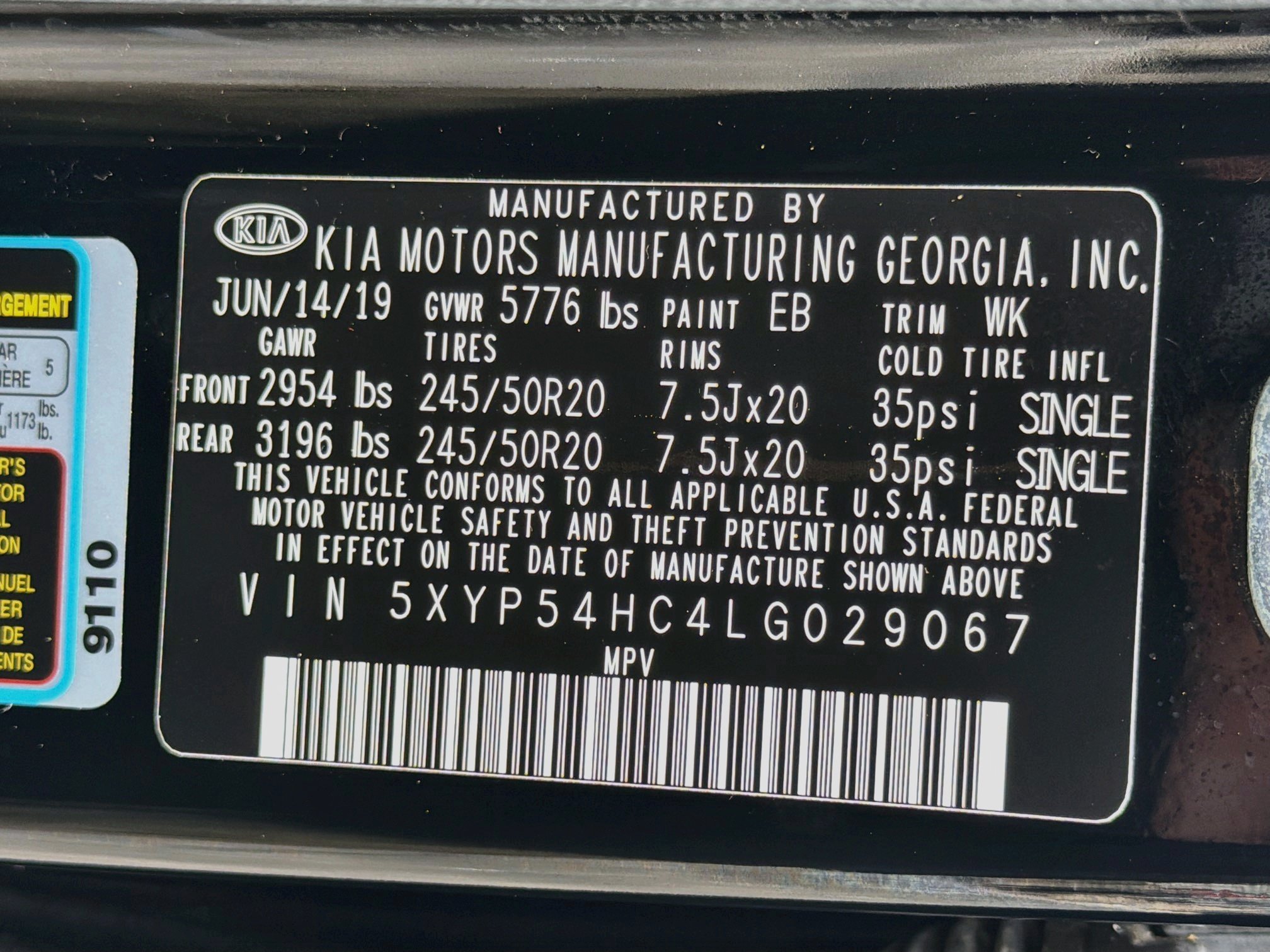 Used 2020 Ebony Black Kia SX image 47