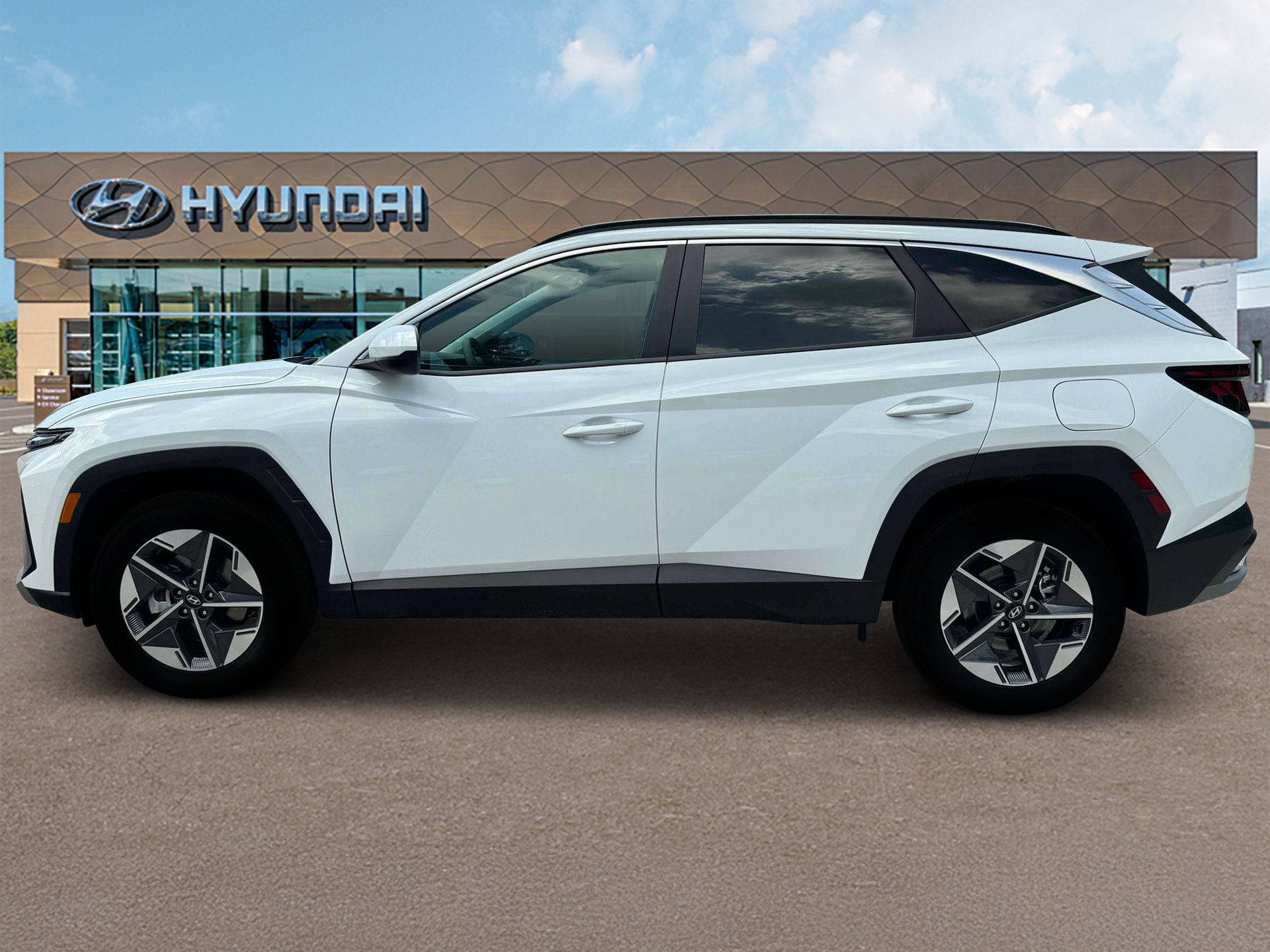 New 2025 White Hyundai SEL AWD image 3