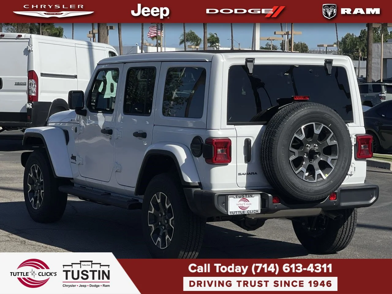 New 2027 Bright White Clear-Coat Paint Jeep Sahara image 10