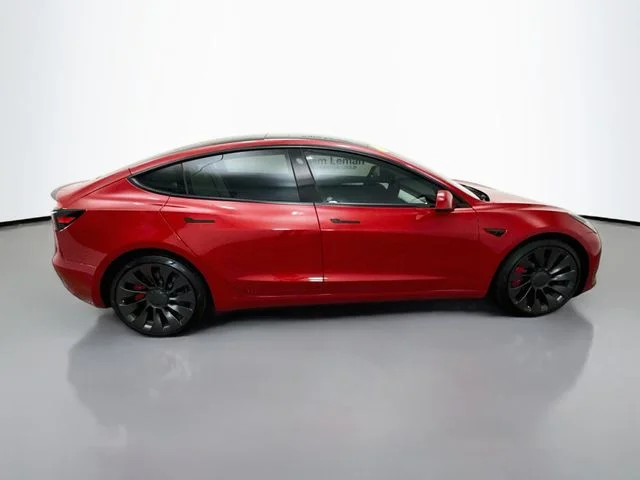 Used 2021 Red Multi-Coat Tesla Performance image 8