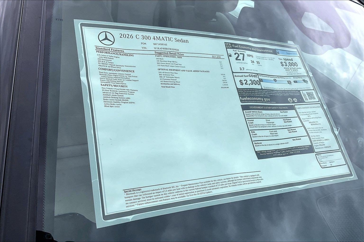 New 2026 Black Mercedes-Benz C 300 image 25