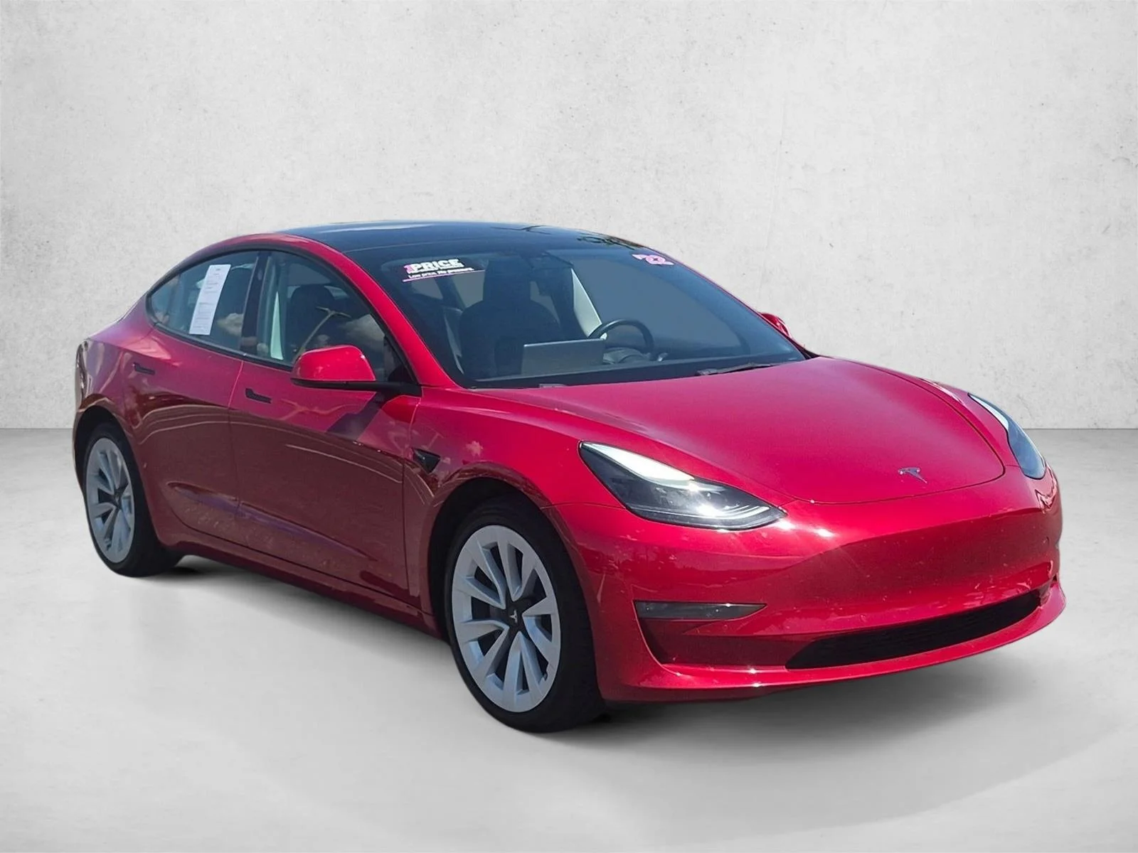 Used 2022 Red Multi-Coat Tesla Long Range image 3