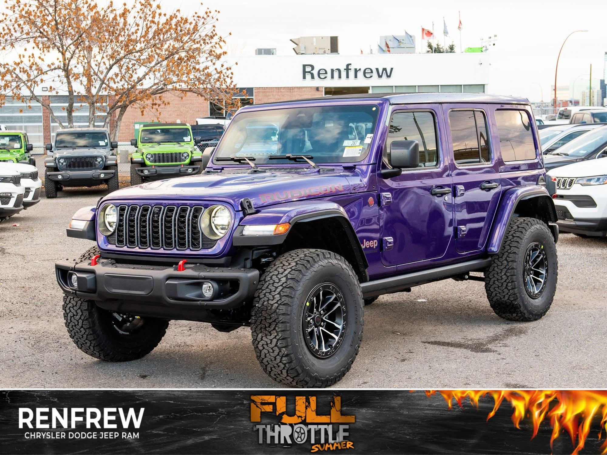 New 2026 reign Jeep Rubicon X* 4 Door 4x4, Sky 1-Touch Pwr Top, Steel Bumpers, 35 Inch Tires image 1
