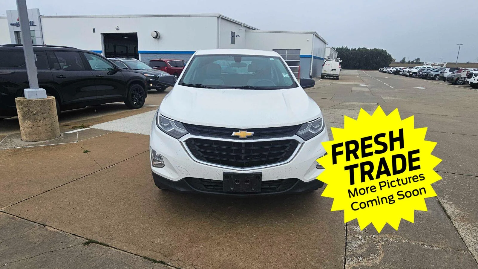 Used 2018 Chevrolet Equinox LS with VIN 2GNAXHEVXJ6128717 for sale in Charles City, IA