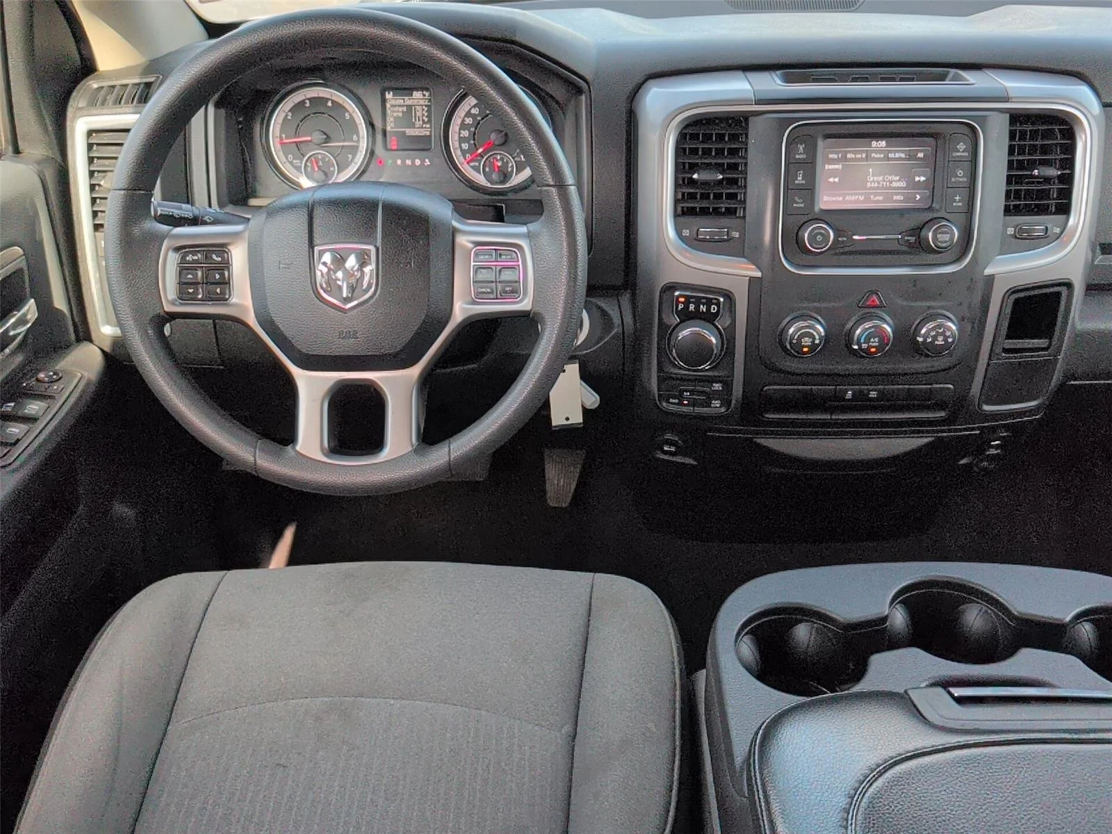 Used 2024 Diamond Black Crystal Pearlcoat Ram SLT image 26